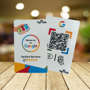 Google Review NFC Card - Custom PVC Card with QR Support