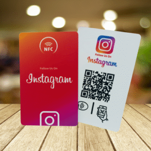 Instagram Social Card - Custom NFC-Enabled PVC Business Card | QR Support | Contactless Sharing